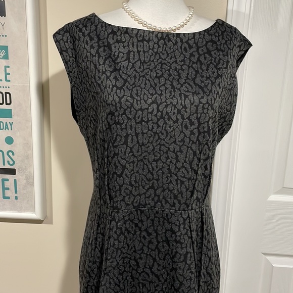 LOFT subtle cheetah print wool-like dress. So soft! - Picture 10 of 12